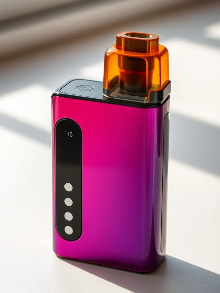 A visually appealing image of a sleek, modern disposable vape device with a high puff count (e.g., 50, 000 puffs). The image should highlight the device's design and long-lasting performance.